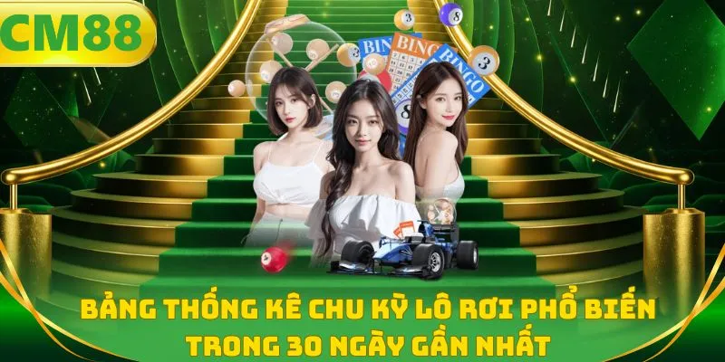 Bảng thống kê chu kỳ lô rơi phổ biến trong 30 ngày gần nhất